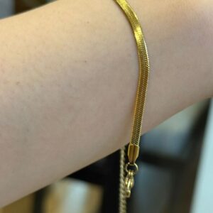 gold slide bracelet