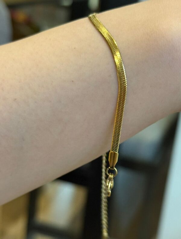 gold slide bracelet